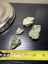 Green Demantoid Garnet Crystal Cluster On Matrix Mineral Specimen picture