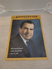 1969 Republican congressional committee newsletter No. 1 Nixon Cover picture