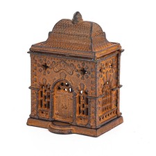 Sungmor Cast Iron Candle Lantern Vintage Rustic Miniature Castle Tealight Holder picture