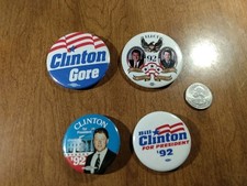 Bill Clinton/Gore Campaign Pins '92 picture