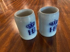Vintage HB Western Germany Mini Beer Stein .25L Ceramic Collectible (2) picture