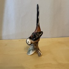 W. Goebel Long-tailed Titmouse Porcelain Figurine Germany Hand-painted Bird picture