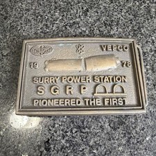 VEPCO Virginia 1978 Surry Power Station SGRG- VA Vintage Koleaco Belt Buckle USA picture