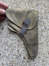 WW2 Africa Korps Tropical Vintage German Walther PP Sauer Canvas Holster picture