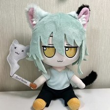 Anime Chainsmoker Cat Plush Cotton Doll Stuffed Toys gift 20cm picture