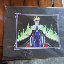 RARE 2021 Disney Parks Stefani Rabideaux Fika Evil Queen FRAMED PRINT 18x14 picture