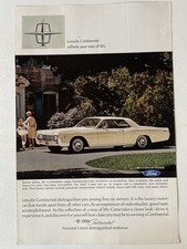 1966 Lincoln Continental Coupe Print Ad Broadening Your Invitation picture