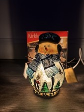 vintage Kirkland's Postman Snowman Night Light picture
