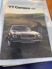 1977 Chevrolet Camaro Dealer Sales Brochure MINT picture
