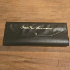 Vintage Rand McNally Interstate Road Atlas Black Faux Leather Snap Sleeve Case picture