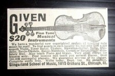1924 Slingerland School of Music Advertisement Chicago, Illinois picture