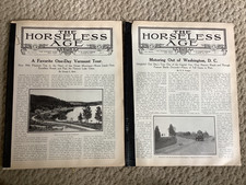 2 1911 Horseless Age Magazines Coverage Elgin IL  Road Classic Won by Len Zengel picture