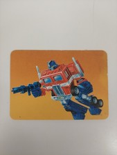 1985 Hasbro Transformers Action Cards # 1 Optimus Prime Rookie Card Lower Grade  picture