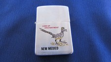 USED VINTAGE 1988 NEW MEXICO ADVERTISING ZIPPO LIGHTER WITH ROAD RUNNER picture