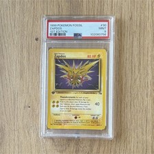Pokemon TCG Zapdos Fossil 1999 1st Edition #30 English PSA 9 picture