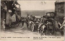 CPA Front de l'Aisne - Artillery Convoys on the Road (1062707) picture