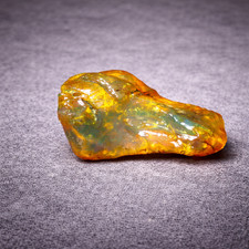 Rare Blue Amber Rough Stone Dominican Republic – Natural Raw Collector Gem picture