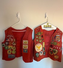 Set of 2 Vintage 50's/60's/70's BSA Boy Scouts Vest Nentico 12 WWW OA Original picture