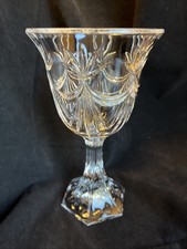 Godinger Crystal Glass Compote Vase 9