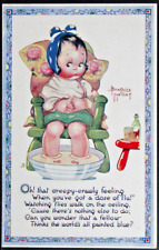 AS Beatrice Mallet - Beautiful Little Girl with Flu  Tucks Oilette 3594   PC2621 picture