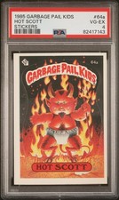 1985 Garbage Pail Kids Stickers #64a Hot Scott Stickers picture