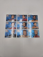 1995 SkyBox Star Trek Voyager Spectra-Etch Crew Complete 9 Card Insert Set S1-S9 picture