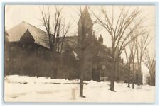 1910 School University Of Vermont Building Burlington VT RPPC Photo Postcard picture