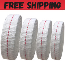 4 Rolls Oil Lamp Wick 1/2, 3/4, 7/8 Inch Flat Cotton Wick 6.5 Ft/roll Red Stitch picture