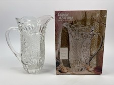 Vintage Crystal D’Adriana Clear 9” Pitcher 24% Lead Crystal picture