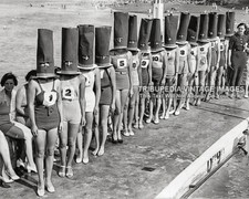 Vintage 1936 Faceless Bathing Suit Beauty Contest 8x10 Photo Print picture