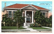 Carnegie Library Bartlesville Oklahoma E. C. Kropp & Co. Pub. Vintage Postcard picture