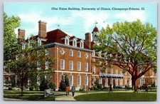 Vintage Illinois Postcard URBANA Illini Union Building 1941 picture