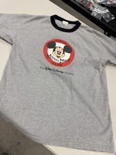 Vintage Disney Store Mickey Mouse Club Member Ringer T-Shirt Disney Studios XL picture