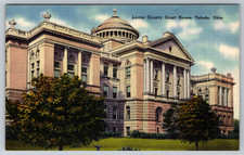 c1940s Lucas County Court House Toledo Ohio Vintage Postcard picture