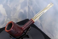GBD Prehistoric 133 Sandblasted BILLIARD  CLEAR STEM Smoking Pipe picture