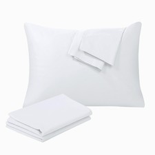 100% Egyptian Cotton Standard Pillow Protectors Set of 2pack, White picture