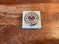 Vintage Cumberland College Williamsburg Ky. Marble Paper Weight 2” x 2” picture