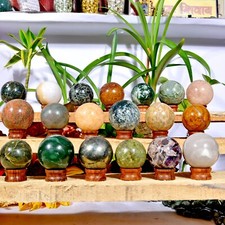 2.9 Kg/19 Pcs Natural Multi Color Huge Gems Sphere Crystal Mineral Healing picture