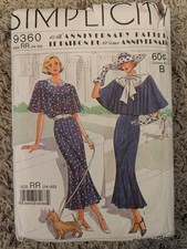 SIMPLICITY DRESS SEWING PATTERN #9360 Sz RR (14-20) 60th Anniversary New FF picture