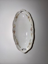 NIPPON Japan Handpainted Porcelain Relish Dish Vintage DoubleHandled No Chips picture