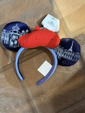 Disney Parks Epcot World Showcase France Paris Beret Minnie Mouse Ears New picture