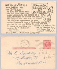 Vintage 1955 Central Falls RI TV Radio Repair Advertising Postcard Pawtucket picture