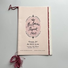 Vintage Ephemera Miss America Pageant 1960 Menu Prices Atlantic City NJ picture