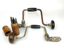 Stanley Handyman 10” No 965N & H1253 Racheting Brace Auger Hand Drills & Bits picture