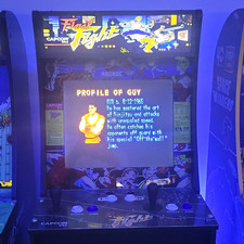 Arcade1Up Final Fight Arcade Cabinet Sanwa Joysticks Light Up Marquee Riser picture