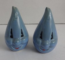 VINTAGE HANDY FLAME ANTHROPOMORPHIC SALT & PEPPER SHAKERS INDIANAPOLIS GAS CO picture