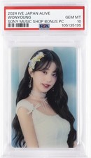 2024 IVE JPN 2ND EP ALIVE SONY MUSIC SHOP BONUS PHOTOCARDS WONYOUNG PSA 10 picture