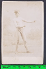 Vintage Frank Erne 1890's Boxing Boxer Cabinet Photo (Has Some Wear) picture