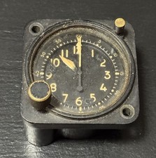 Vintage Waltham A-13A Military Aircraft Cockpit Clock 8-Day, Not Working picture
