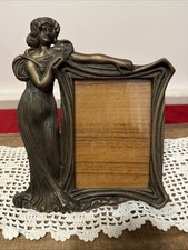 Vintage Art Nouveau-Style Figural Metal Picture Frame picture